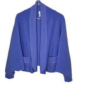 Vermont Country Store Fleece Snuggler Wrap Lavender with Draped Front One Size